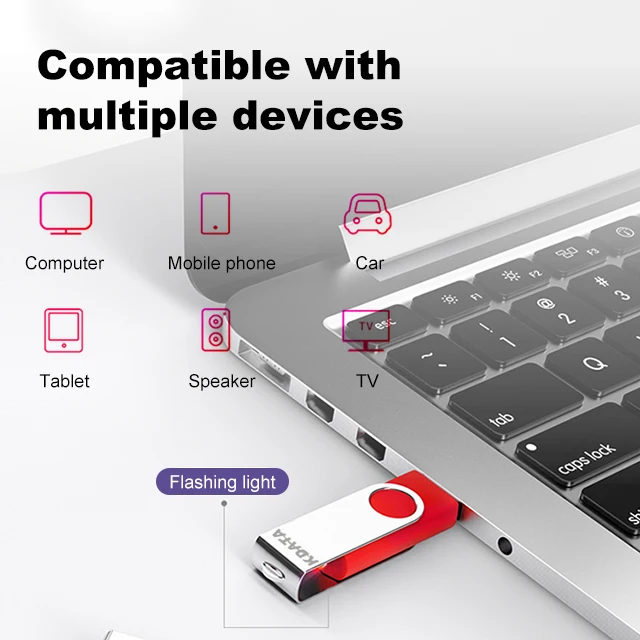 Wholesale Price Swivel 128GB 8GB Free Logo Pendrive Flash Memory 32GB  Promotional Mini Custom Usb Flash Drive 64GB - Main Image