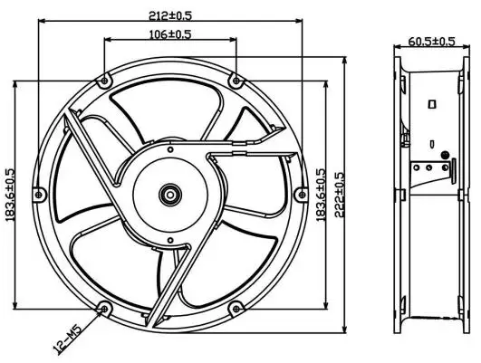 Brushless Axial Fan, 110V, 120V, 220V, 230V - detail 22