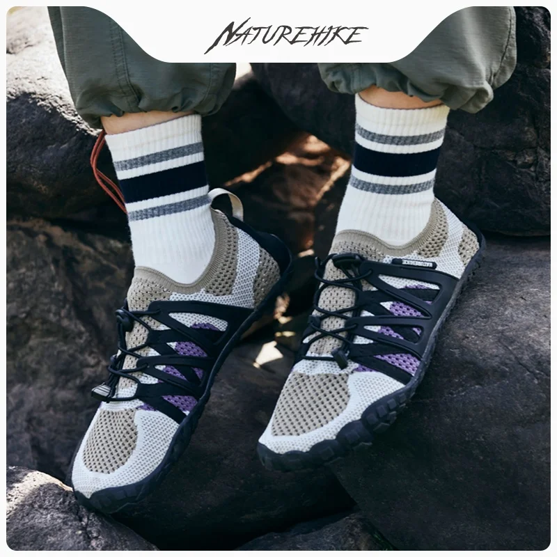 Naturehike outdoor hiking Anti-slip Aqua Shoes fishing wading skid shoes beach diving swimming shoes