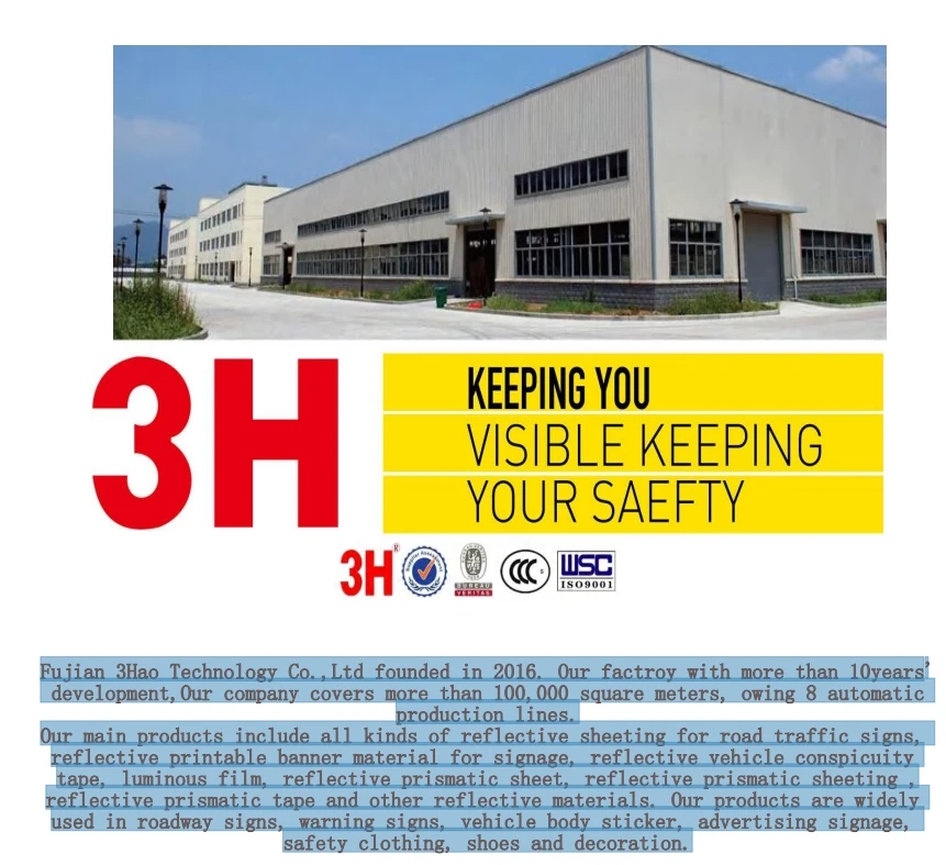High Visibility Vehicle  DOT-C2 Conspicuity Reflective Material Tape Sticker  5CM for Custom Traffic Signs factory