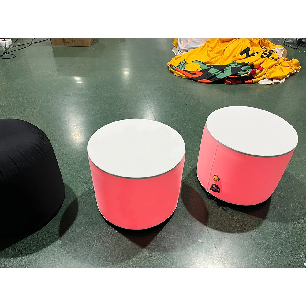Yellow Inflatable Table Customized Inflatable Table and Chair with LED Lighting Printed for ...