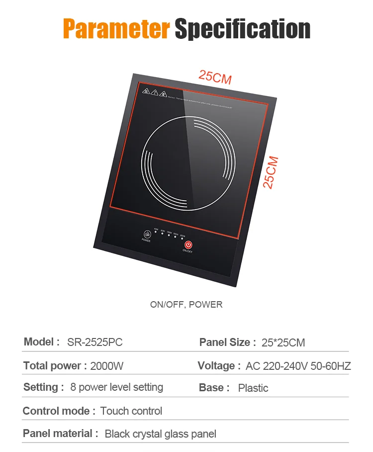 Hot Sell New Design Kitchen Appliances Induction Stove Portable