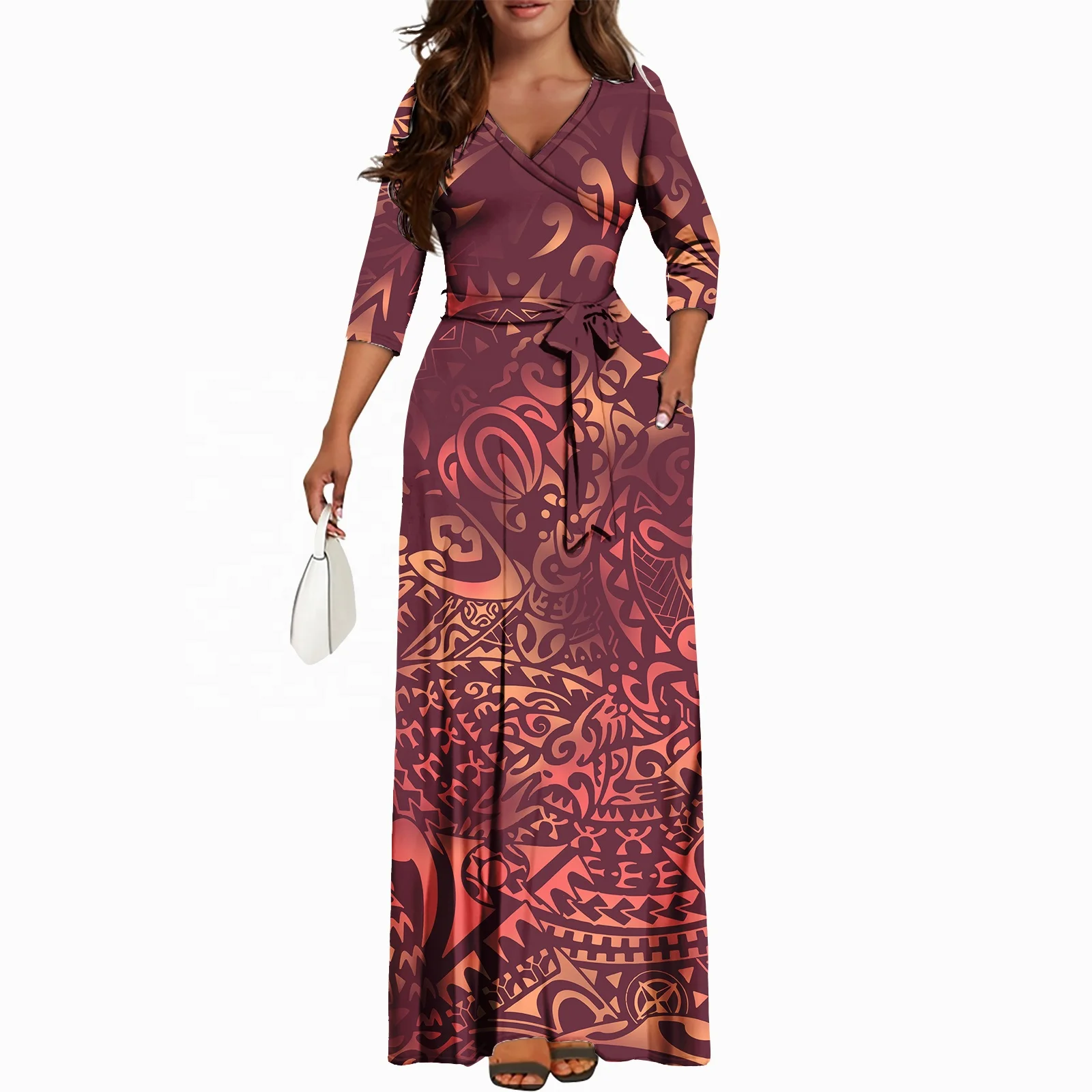Women's Clothing Plus Size Dresses Gown Puletasi Hawaiian Fashion Samoan  Dress Island Style Elegant Formal Evening Maxi Dress| Alibaba.com