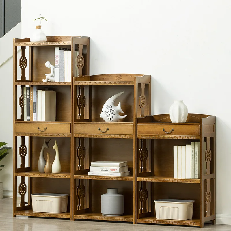 Здоровый bamboo перегородки полки простой пола в стиле ретро резная прочный общежития детская комбинированный шкаф с выдвижными ящиками дизайн в виде книжной обложки