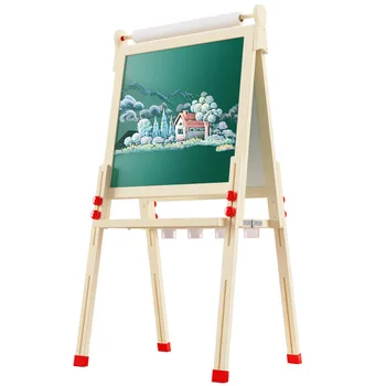 Children's magic chalk drawing board with stand height adjustable easel stand for painting