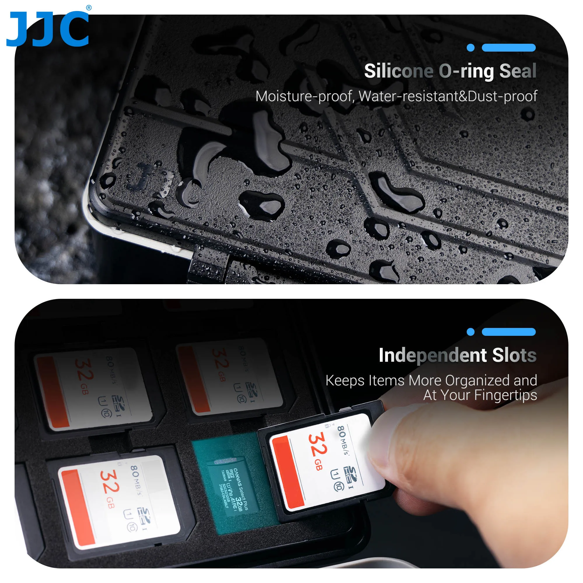 Jjc Antistatic Usb Flash Drive Memory Card Case Waterproof