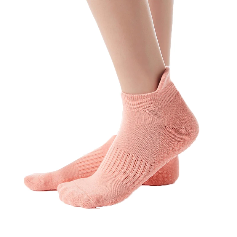 Hot Sale Cotton Ankle Yoga Socks Custom Logo Fitness Pilates Dance