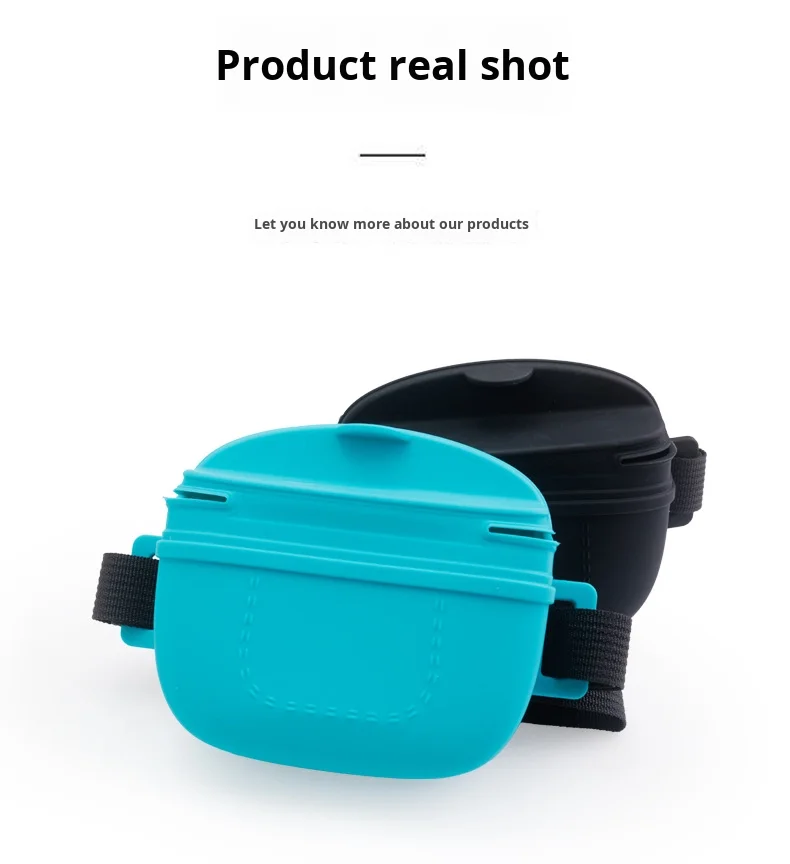 New Outdoor Portable Pet Training Bag Dog Training Waist Belt in Silicone for Dog Training details