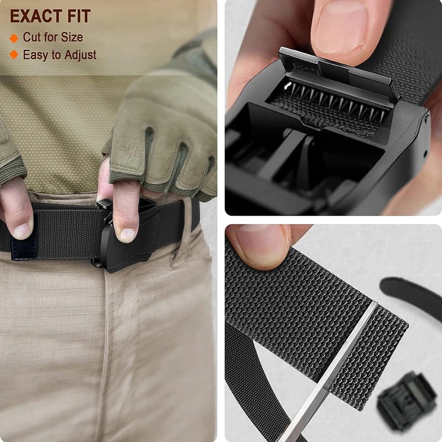 Durable Sports Men Wear-resistant Adjustable Training Hiking Hunting Tactical Stretch Web Nylon Belt