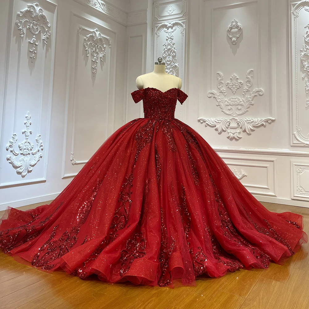 Jancember LSCJ42 Red Shiny Dresses - Elegant Prom Attire