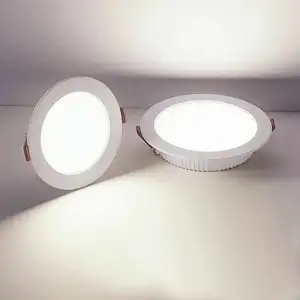 Ultra Slim 4 Inch 6 Inch Aluminum round LED Recessed Downlight 9W 12W Modern Design for Home Office