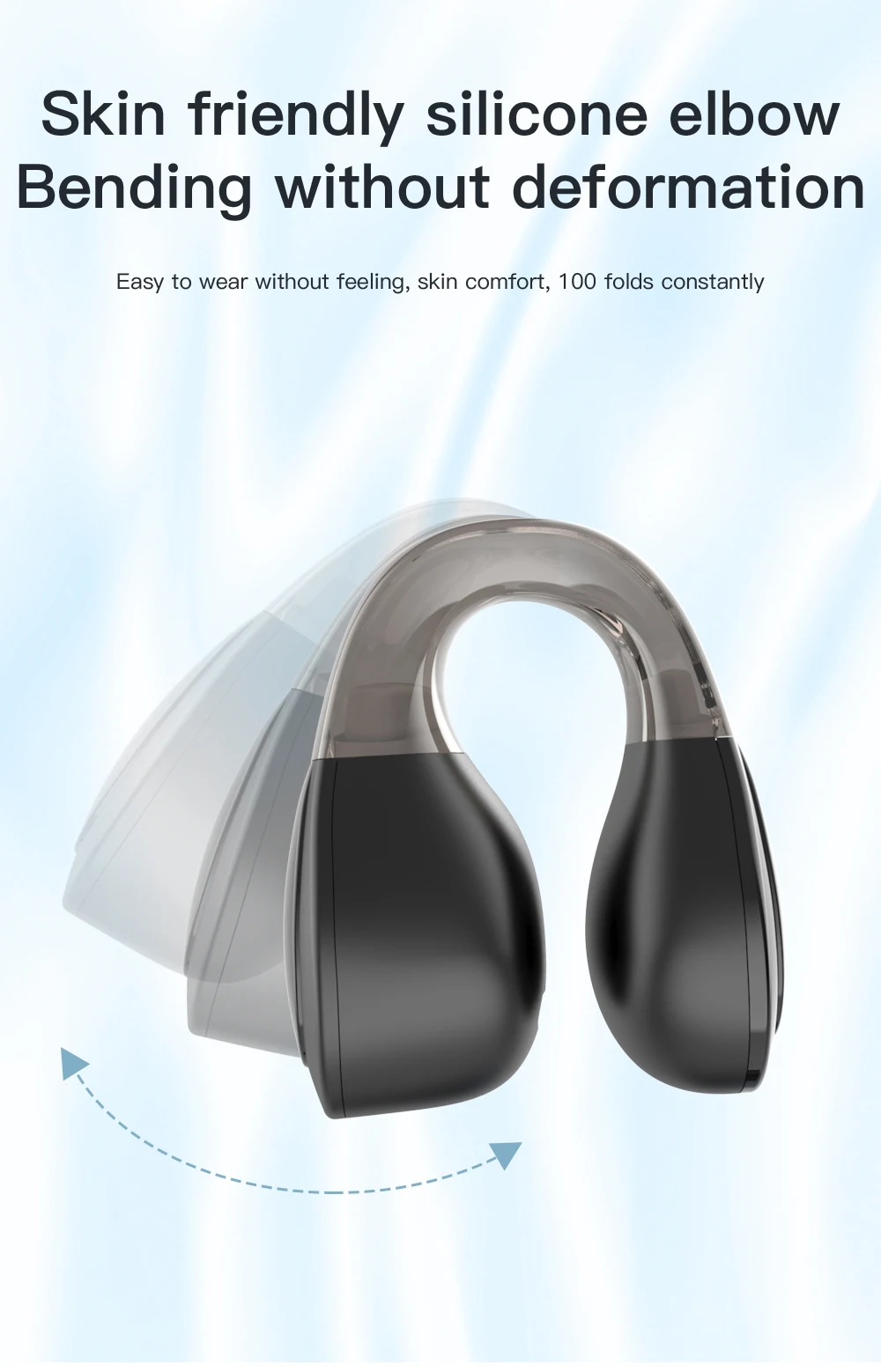 2025 nuevas llegadas Q60 auriculares de conducción ósea ambie auriculares  inalámbricos BT 5,4 auriculares deportivos con clip para teléfonos - Main Image