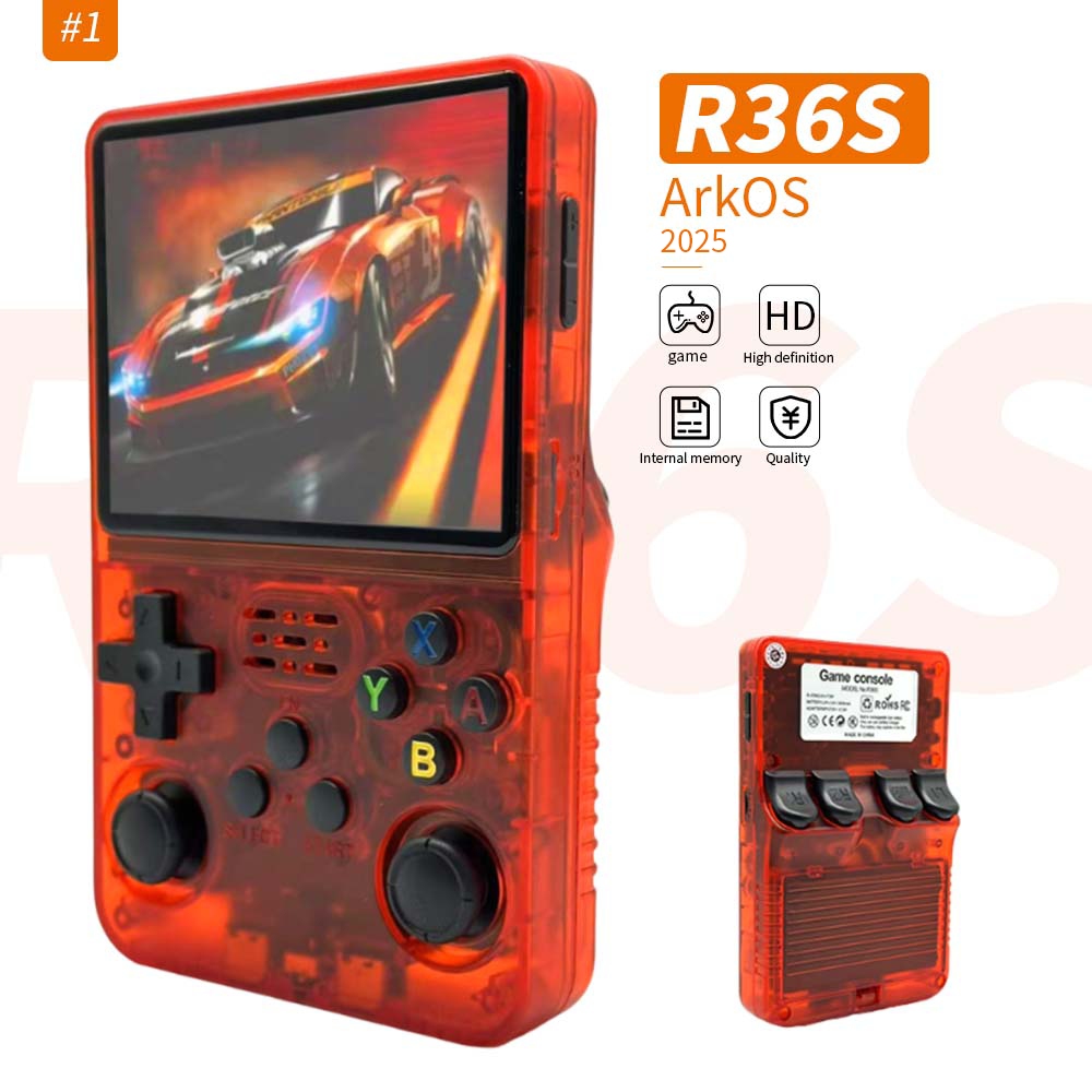 レトロゲーム機　ビデオエース R36Sレトロビデオゲームコンソール64GBハンドヘルドゲーム