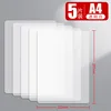 Hojas A4-5 blancas transparentes