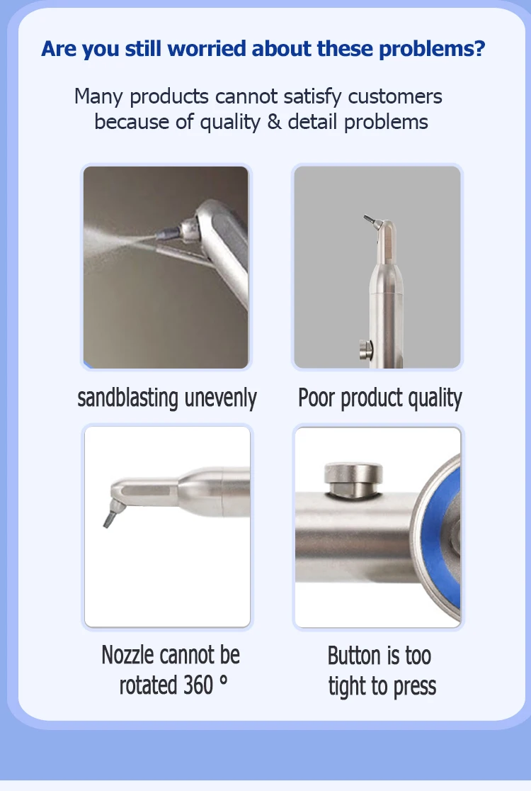 Dental Aluminum Sandblaster Dental Air Polisher Electric 4 Holes Dental