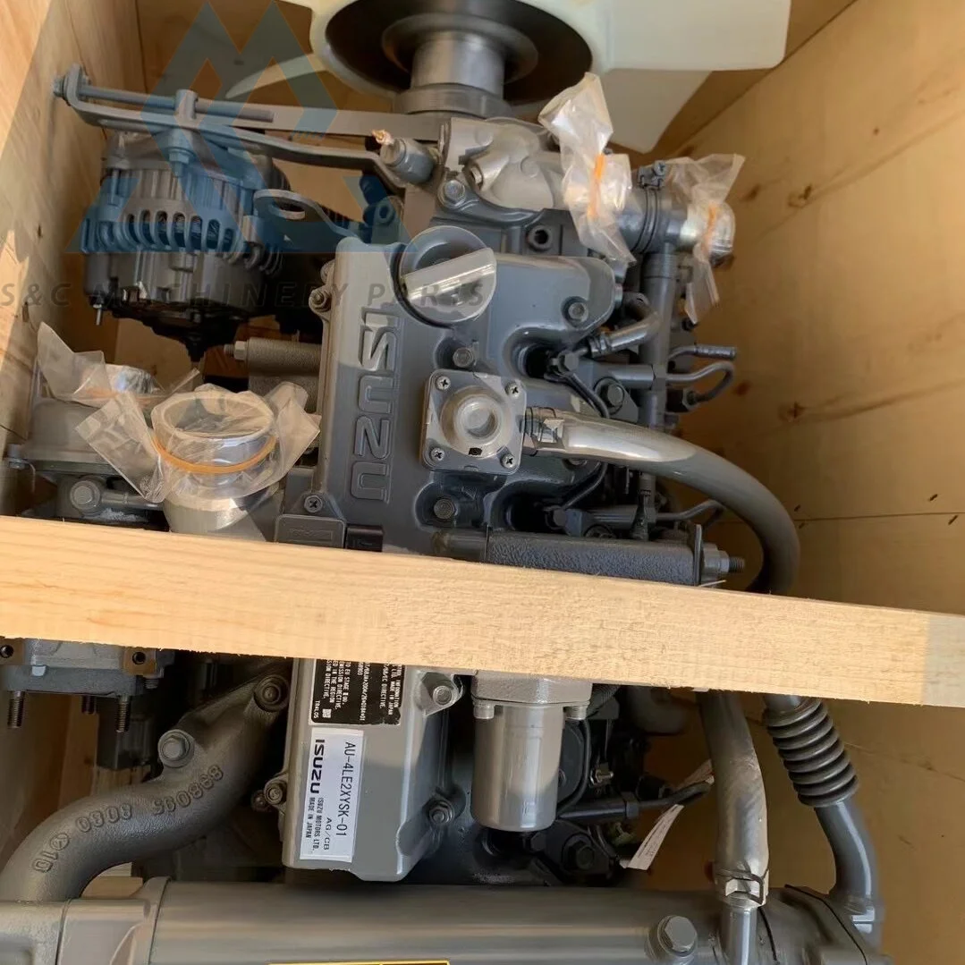 Excavator Motor Complete Engine 4LE1 4LE2 Diesel Engine Assembly for ...