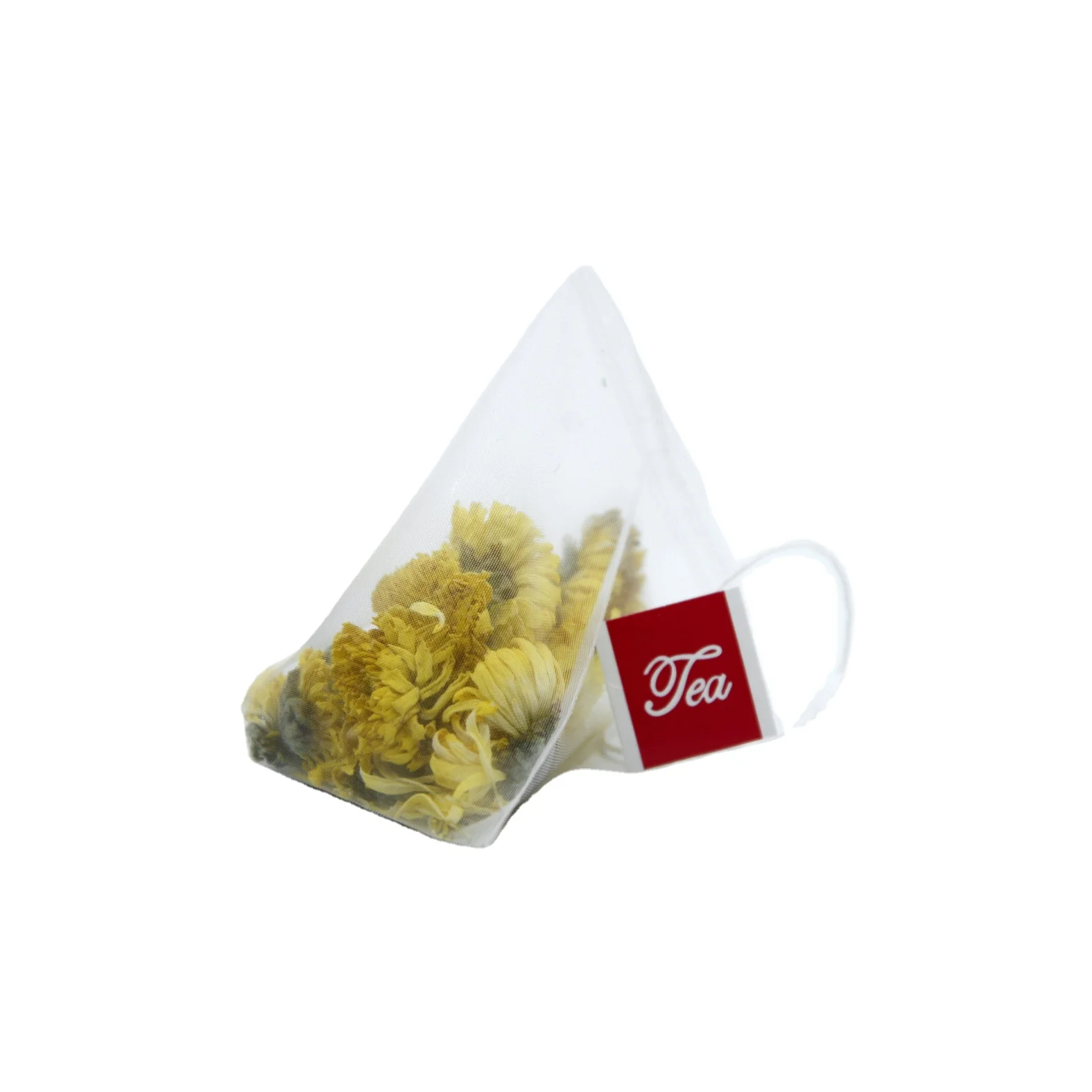Wholesale Nylon Triangle Mesh Pyramid Heat Seal Empty Tea Bag with String  and Label - China Tea Bags Nylon Empty and Custom Tea Bags