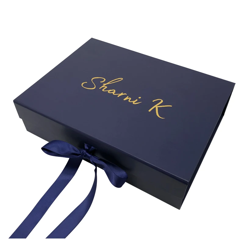 Big Size Navy Blue Favours Box Birthday Party Wedding Candy Boxes