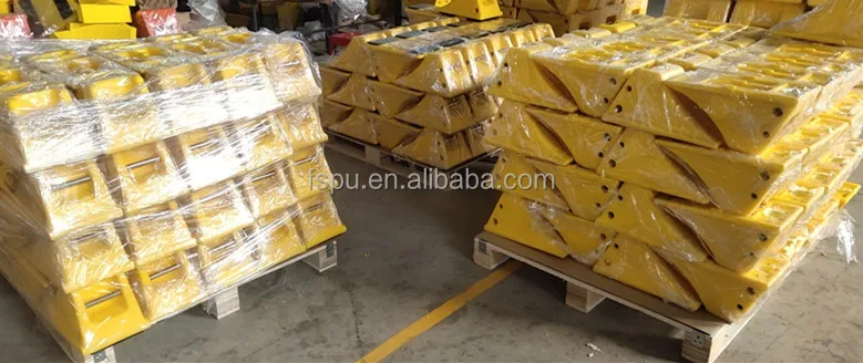 Пластиковая искусственная Противооткатная колодка блок с противоскользящими резиновыми