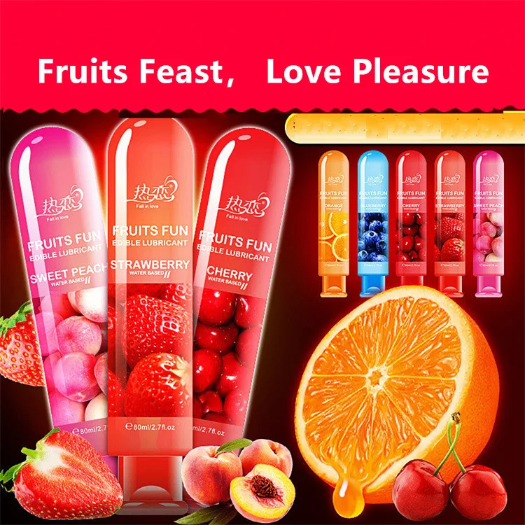 Dropshipping Sexual Lube 80ml Water Based Personal Fruit Flavored