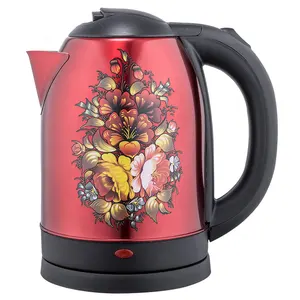 Pattern Printing 2.0L Electric Kettle Stainless Steel Body for Fast Boiling Water
