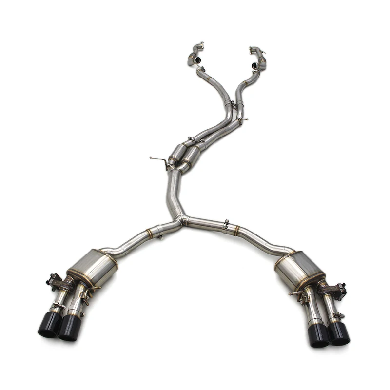Full Set Catback Exhaust For Audi S4 / S5 B9 3.0T 2019-2023 Valvetronic Exhaust Muffler