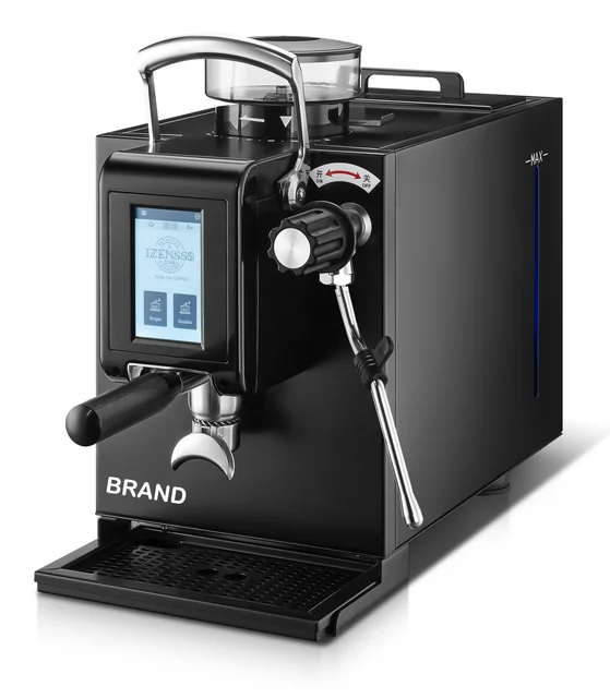 20 Bar  Semi-Automatic LCD TouchScreen with Bean Grinder  Steam Wand Espresso Coffee Machine