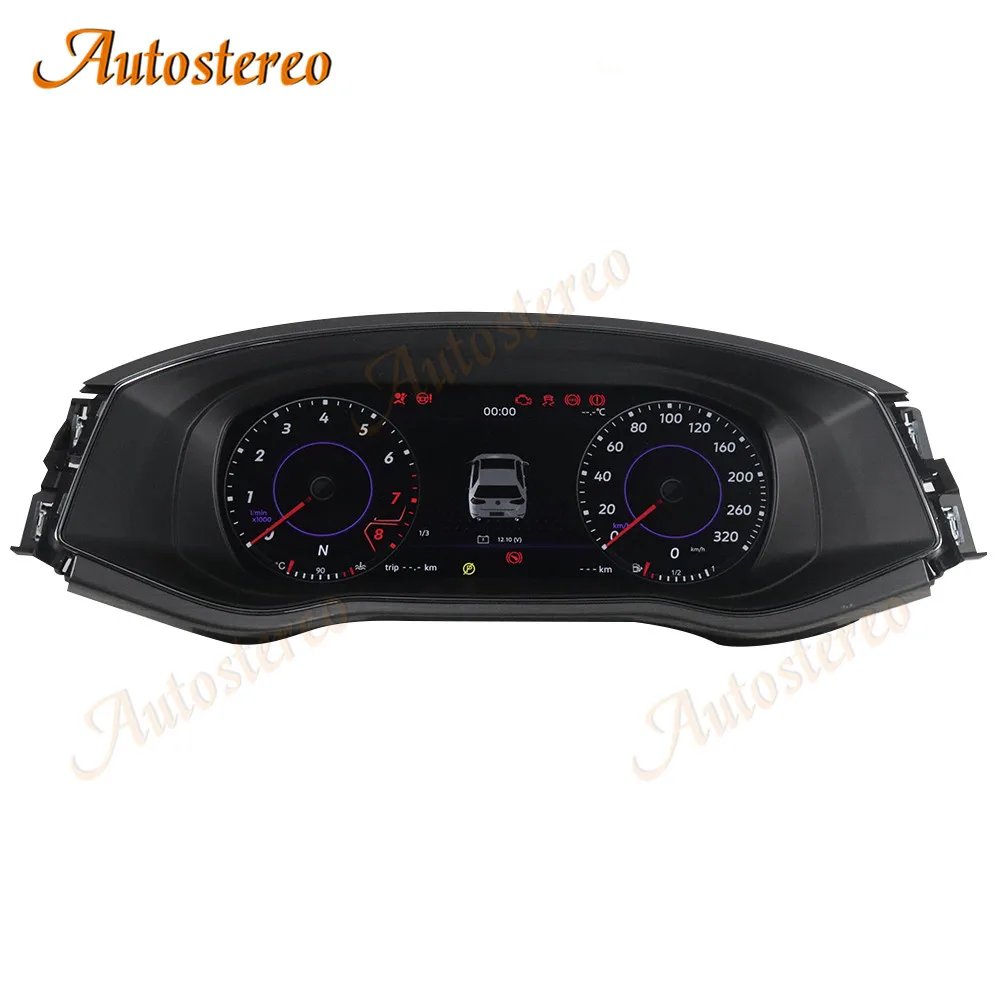 Car Digital Cluster Virtual Cockpit for Volkswagen VW Polo 2010+ Dashboard HeadUnit Entertainment Instrument Speed Meter Screen