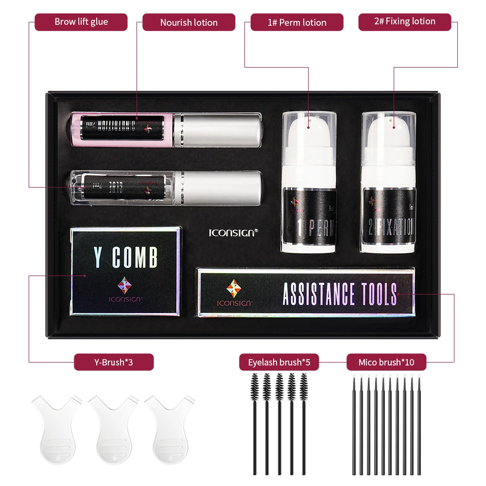 Iconsign Fast Perming Brow Lift Kit Brow Lamination And Lash Lift Kit