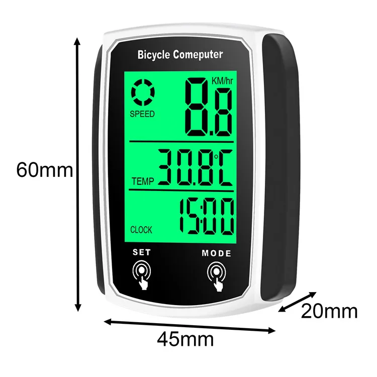 Сенсорные кнопки велосипедные аксессуары Bikemeter большой экран с проводным велосипедным компьютером водонепроницаемый велосипедный