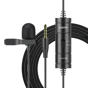 BOYA BY-M1S Omnidirectional Professional Lavalier Lapel Microphone Condenser Recording Mic for Mobile Camera Computer detail image