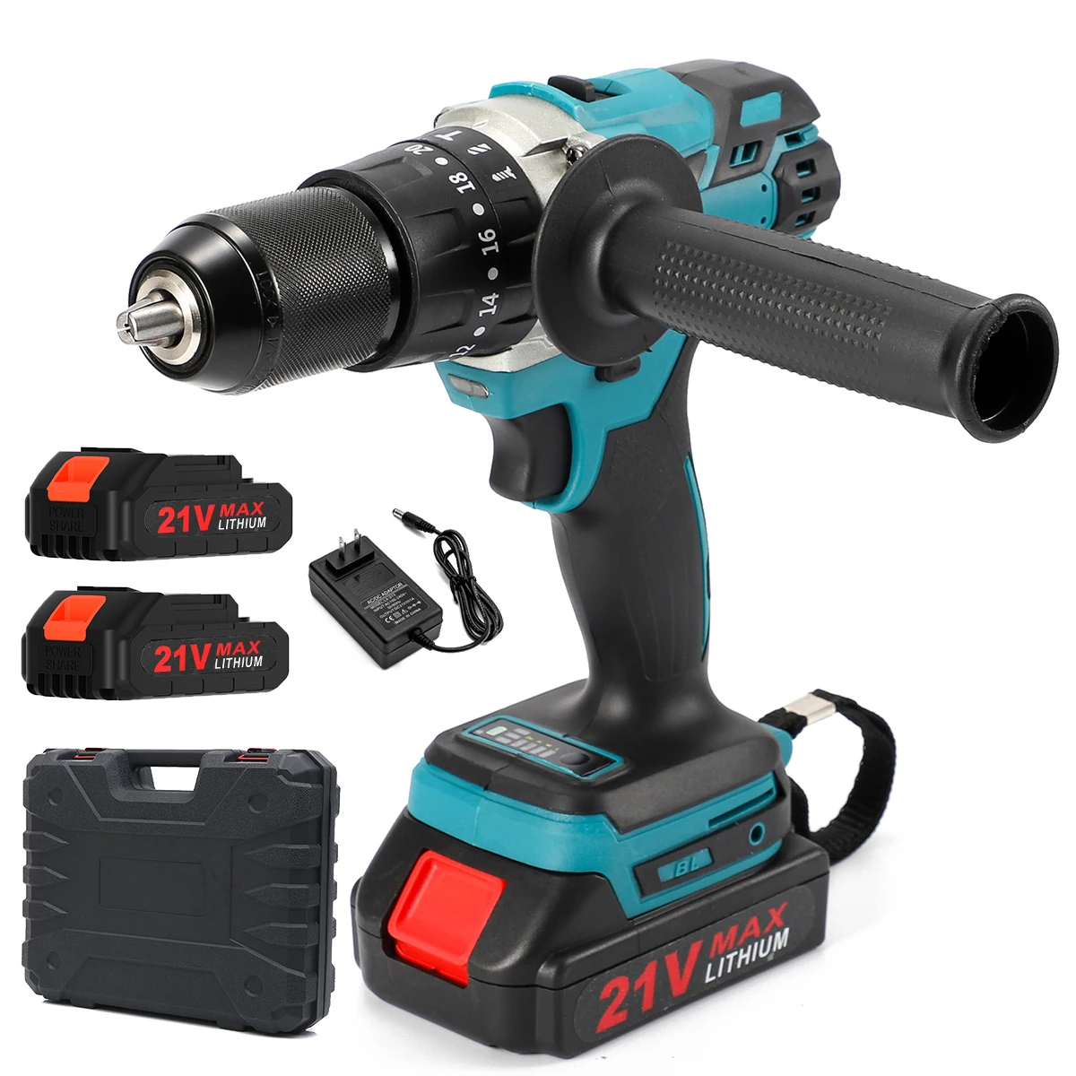 21v Brushless Cordless Electric Impact Drill Oem Wholesale