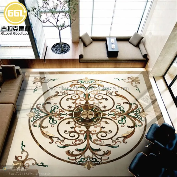 water jet medallion marble tile art decoration tile for project villa hotel