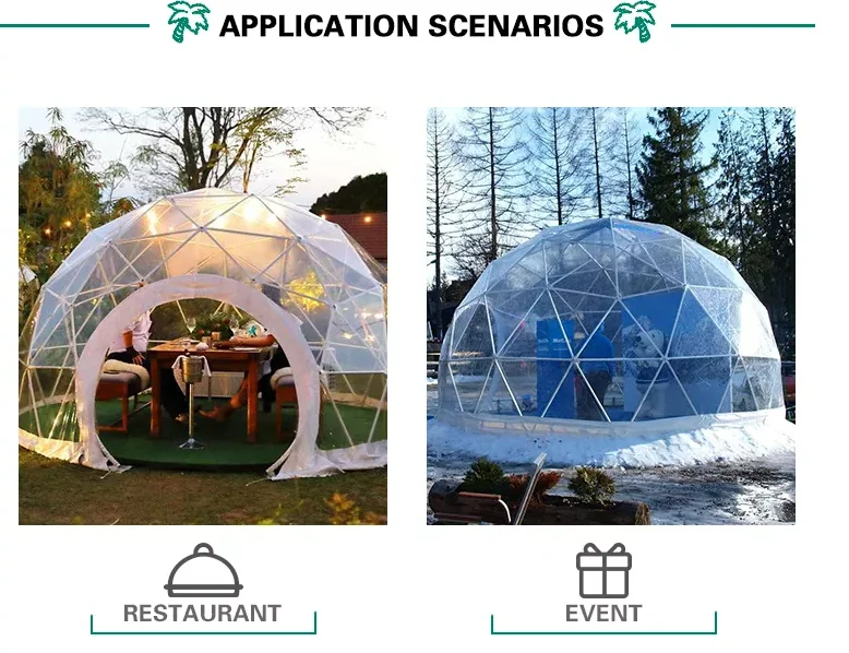 12ft Garden Dome Bubble Tents Upgraded Geodesic Dome Greenhouse Ball