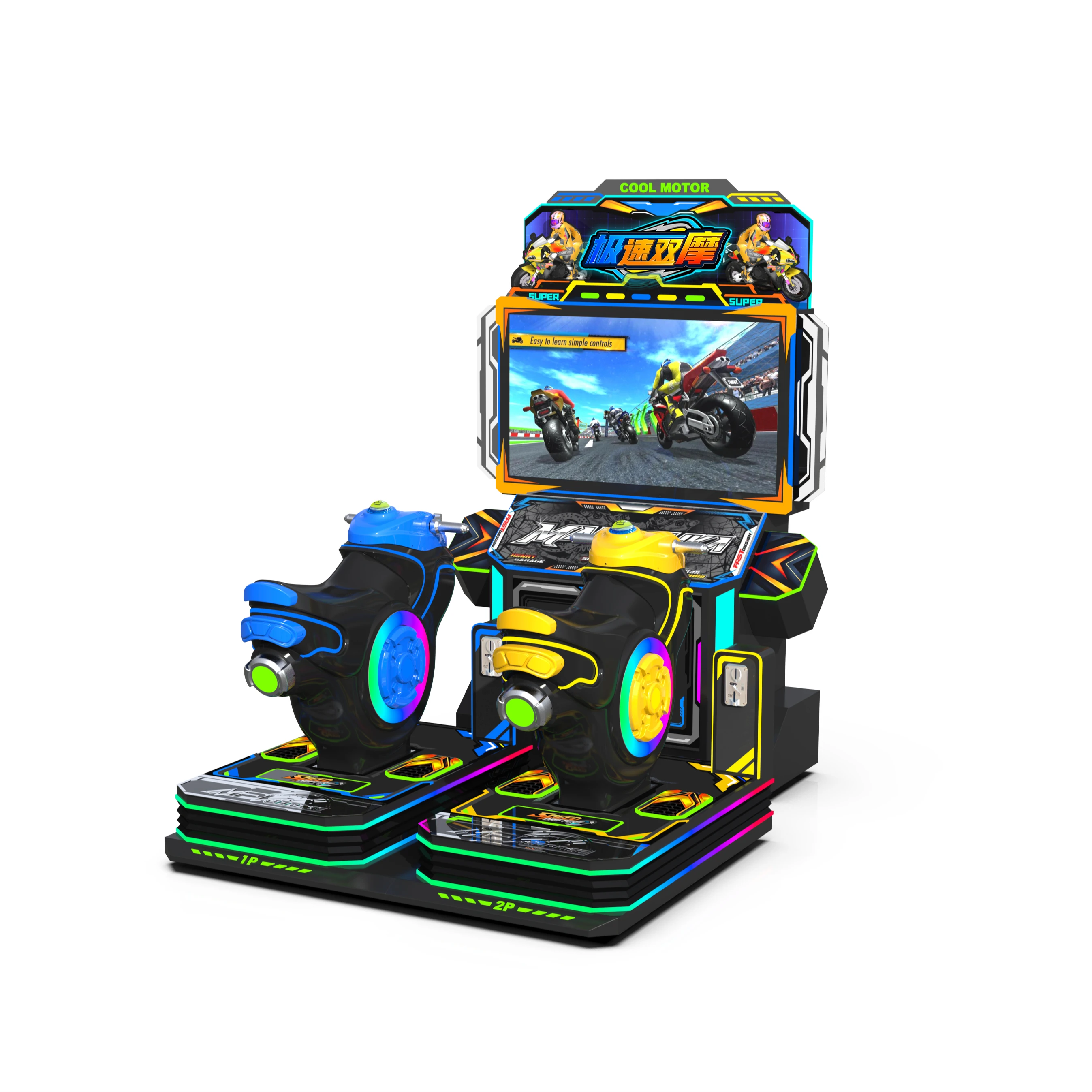 RaiseFun Extreme Speed Twin Bikes Standard Edition Dual Racer Classic Design Metal Amusement Park Family Recreation English