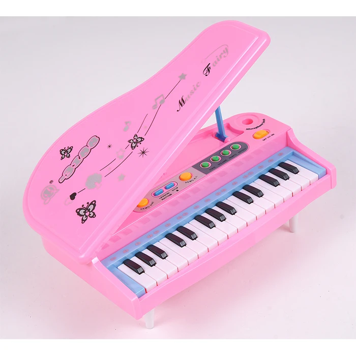 Teclado Infantil Brinquedo Musical Piano P/ Bebês Órgão Som Cor Preto