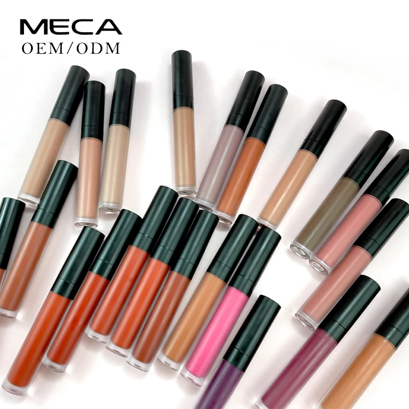New Arrival Custom logo High Pigment Velvet Matte Liquid Lipstick Private Label Vegan Lip Gloss