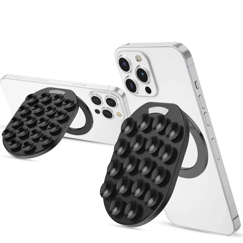 Hands Free Magnetic Suction Mirror Window Phone Holder, Sticky Grip Double Sided Mount for iPhone