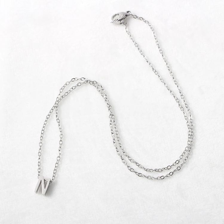 Initial Necklace Gold