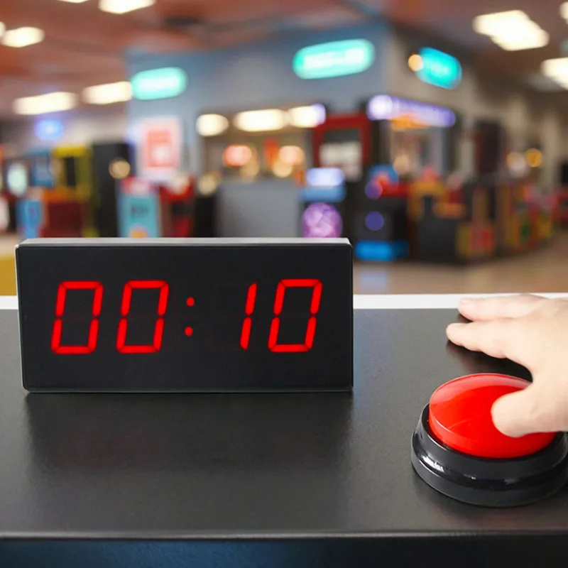 CHEETIE Popular Game Challenge 4 Digit LED Digital Display 10 Seconds Challenge Timer