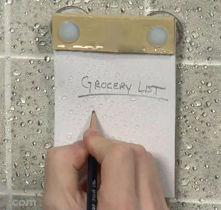 Waterproof Notepad - A6 Shower Thoughts Pad with Suction Cups