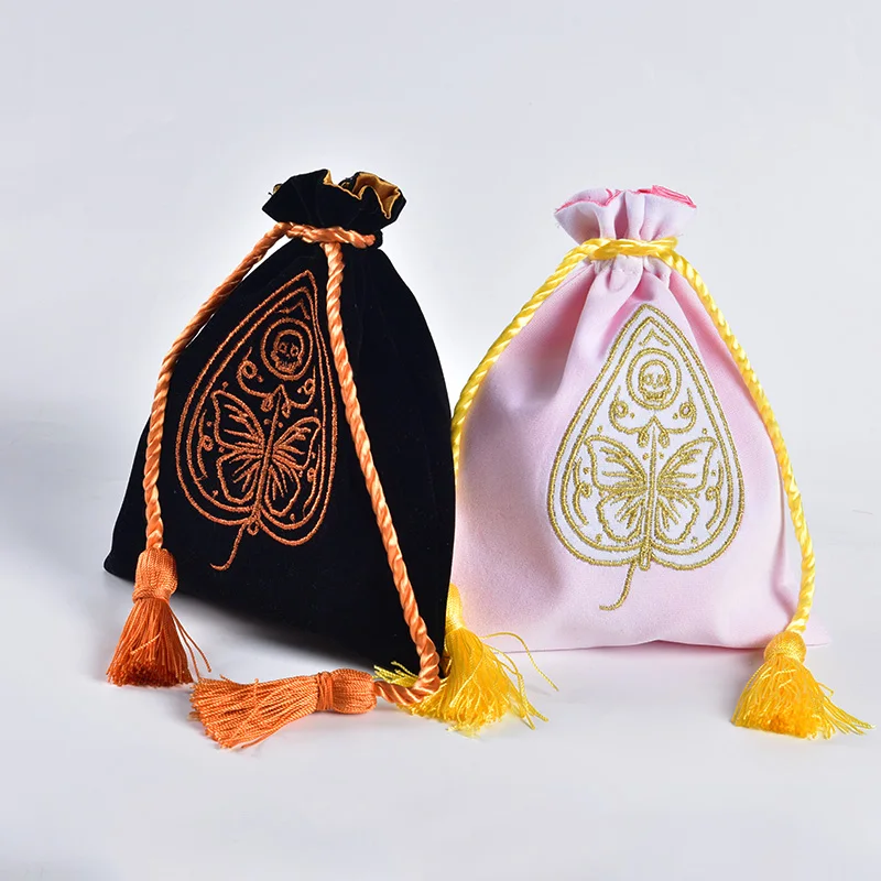 Custom Gift Packaging Dust Drawstring Velvet Perfume Bottle Pouch Black Shiny Satin Velvet Bag for Candle