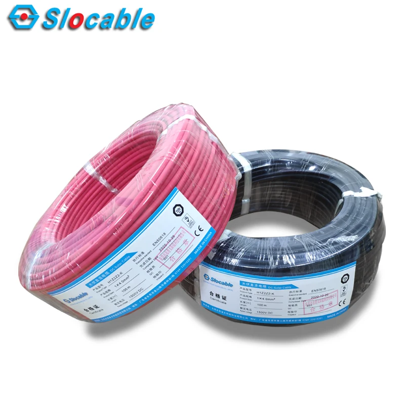 Slocable High Voltage 4mm2 Copper Wire PV 1500V Solar Panel Wire - ANKUX.COM