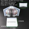 M02:40mm 24-PP CD Case Ring Binder Clear