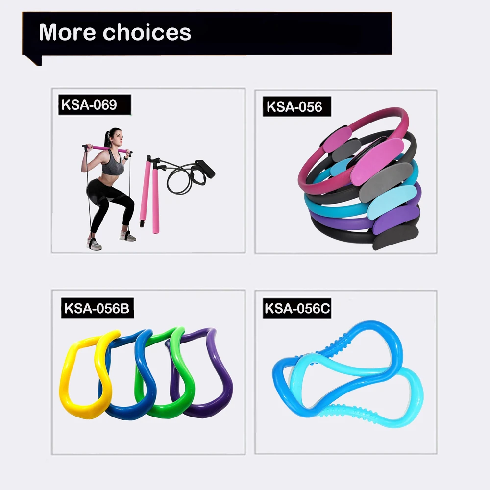 Высококачественный многоцветный волшебный круг из стекловолокна для йоги, фитнеса, брюшного пресса, упражнений, пилатеса, кольцо