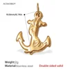 Pj460g double-sided Anchor pendant