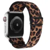 14.brown leopard nylon band for apple watch