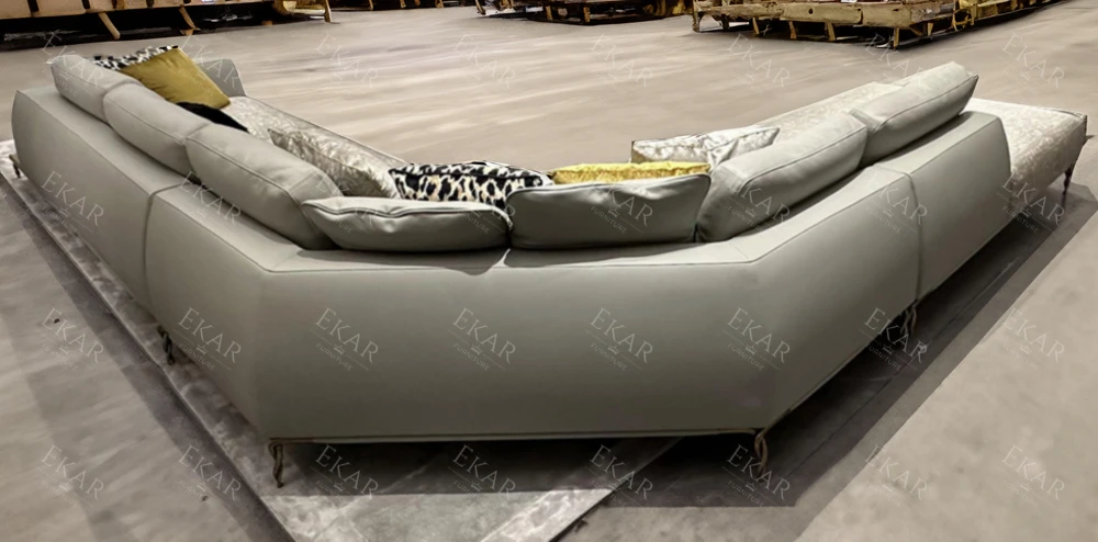 Elegant Crystal Steel Hot Selling Sofa Set - New Design Luxurious Modular Sectional manufacture