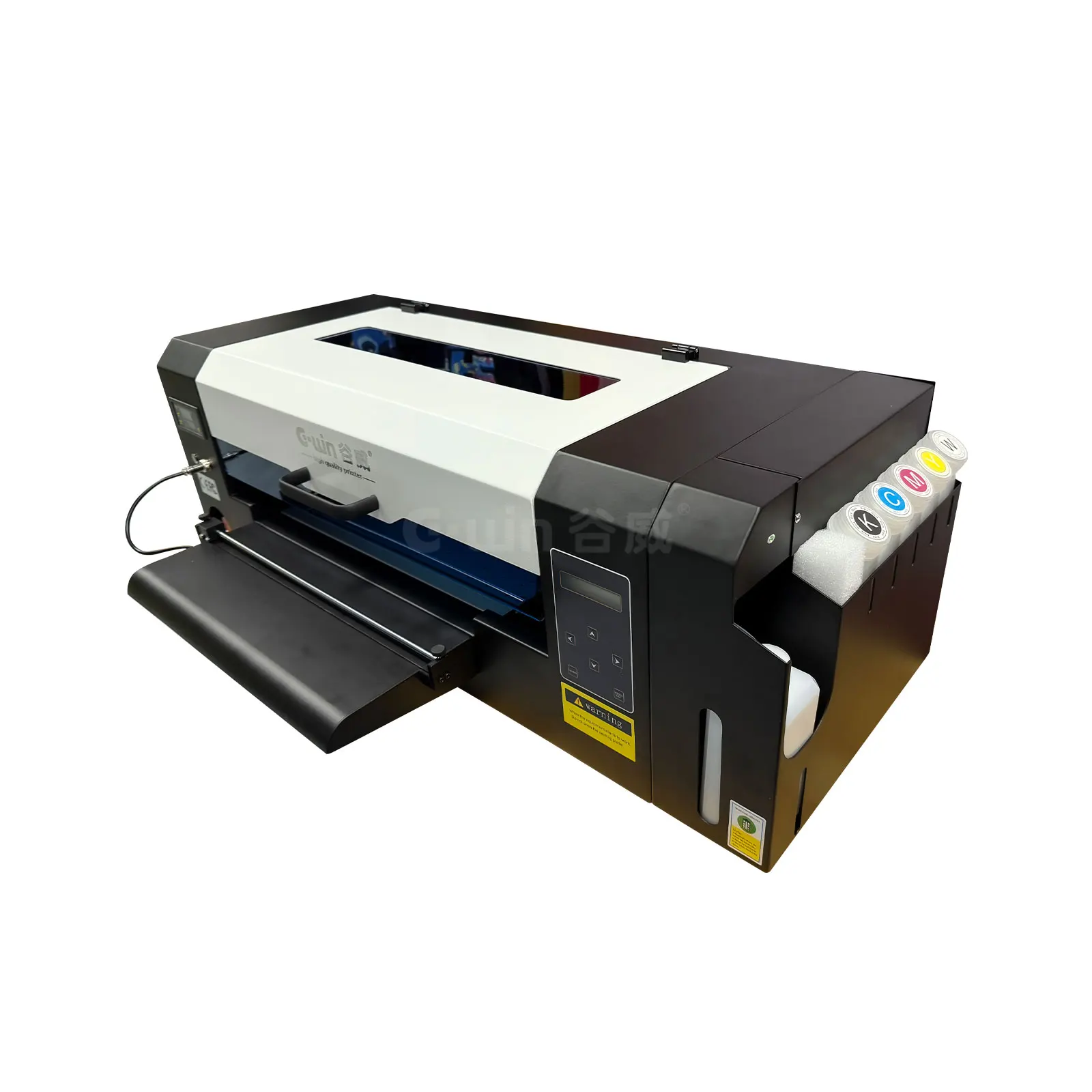 Gwin GW450 6 Color with Varnish Label Printing Machine Single Pass A3 Mini UV Led Roll to Toll Sticker Printer