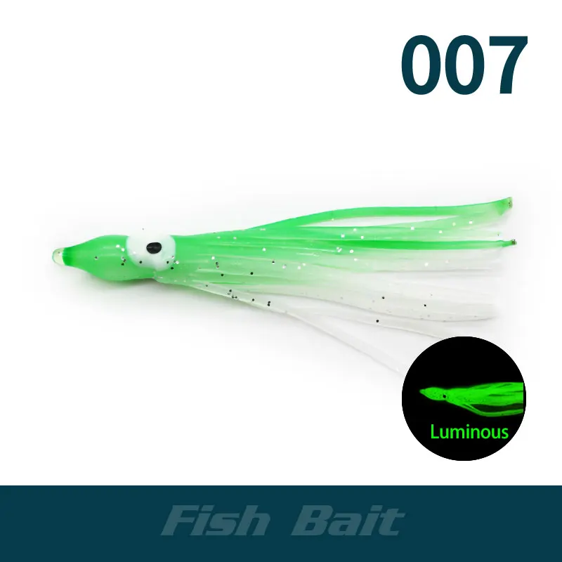 30cm Soft Octopus Skirt Luminous Fishing Bait for Trolling - China Fishing  Lure and Squids Lure price